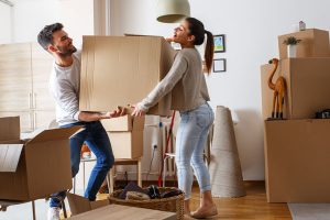 couple moving house